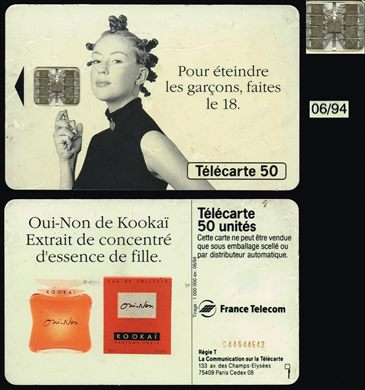 France Telecom - Oui-Non de Kookai - Telecarte 50 1994-06