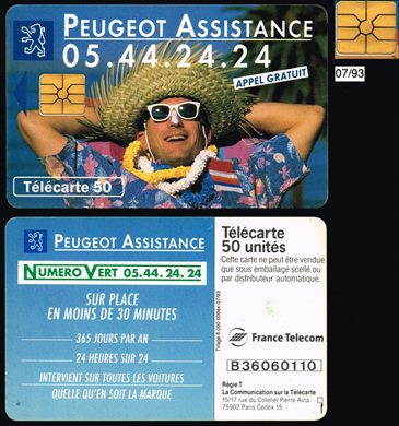 France Telecom - Peugeot - Telecarte 50 1993-07