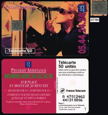 France Telecom - Peugeot - Telecarte 50 1994-07