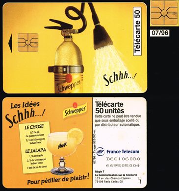 France Telecom - Schweppes - Telecarte 50 1996-07 (2)