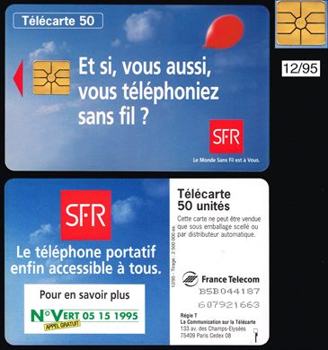 France Telecom - SFR - Telecarte 50 1995-12