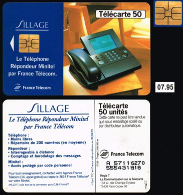 France Telecom - Sillage - Telecarte 50 1995-07
