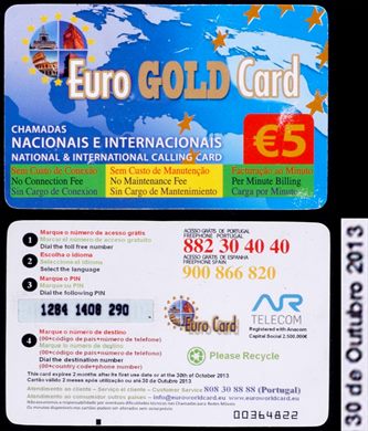 Euro Card Gold - 5eur - 2013-10-30