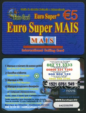 Novis - Euro Card Euro SuperPlus- 5eur