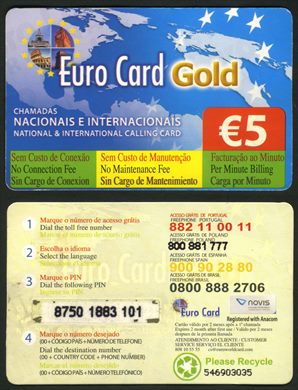 Novis - Euro Card Gold - 5eur - 546903035