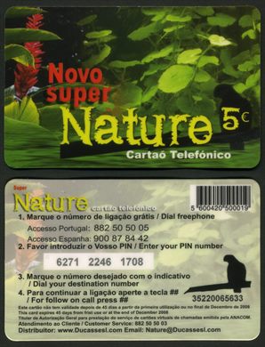 C3 Calling Card Company - Ducassesl.com - Novo Super Nature - 5eur - 2008-12