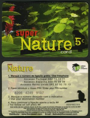 C3 Calling Card Company - Ducassesl.com - Super Nature - 5eur - 2007-06