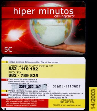 Hiper Minutos - Mundi Card - 5eur - 01601.1180805