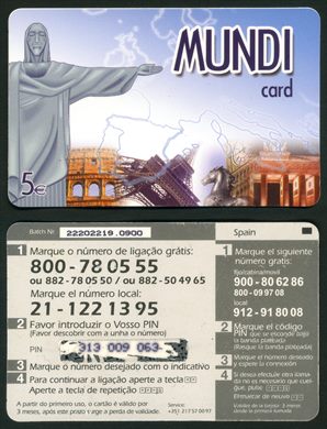 Mundi card - 5eur