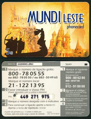 Mundi card - Leste - 5eur