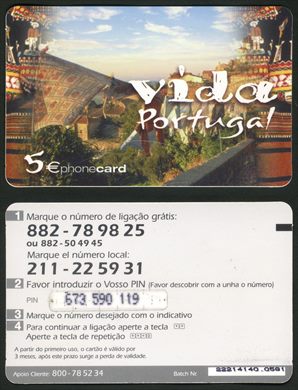 Mundi card - Vida Portugal - 5eur - 22214140.0581