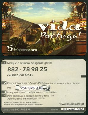 Mundi card - Vida Portugal - 5eur - 22214189.0262