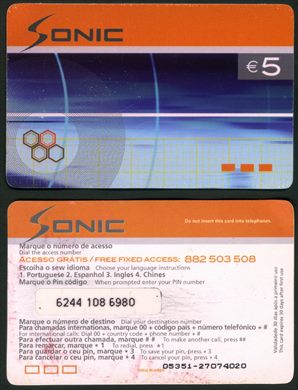 Sonic Lycatel - 5eur - 05351-27074020