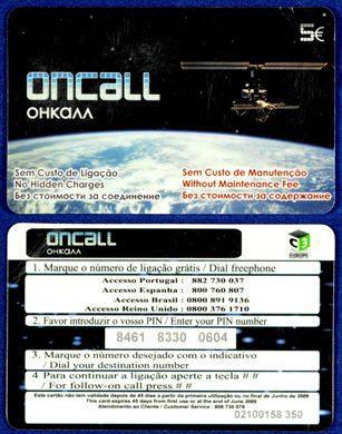C3 Calling Card Company - OnCall - 5eur