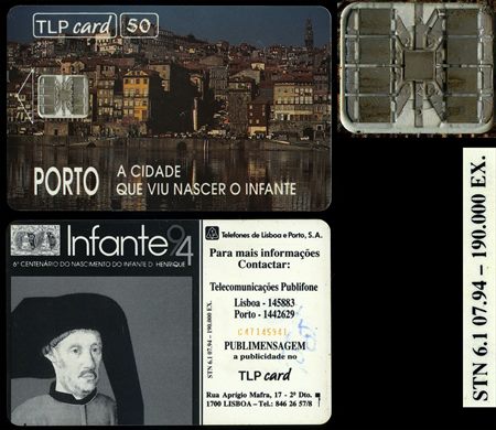 Telefones de Lisboa e Porto TLP card 50 1994-07