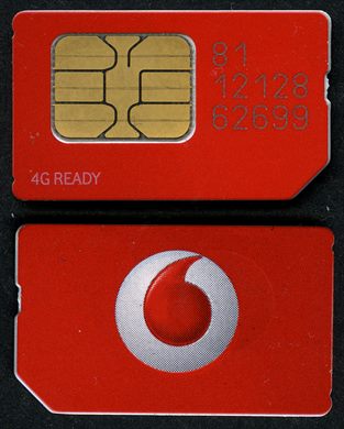 Vodafone cell card (chip) 1