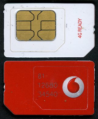 Vodafone cell card (chip) 5
