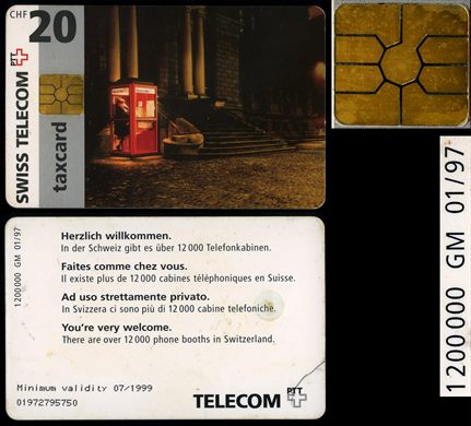 Swiss Telecom PTT 20 CHF GM 1997-01