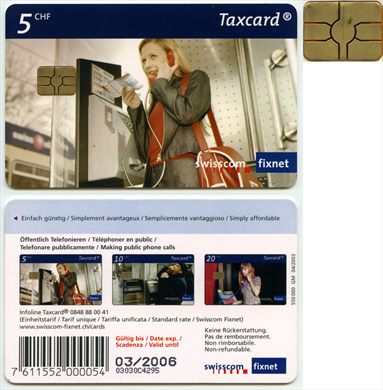Swisscom - fixnet - Serie Making public phone calss 5Chf