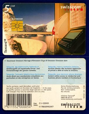 swisscom - Serie Dams - 5 CHF GM 1998-12