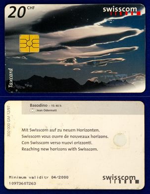 swisscom - Serie Horizons - 20 CHF