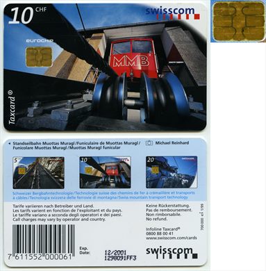 Swisscom - Serie Muottas Muragl funicular 10Chf