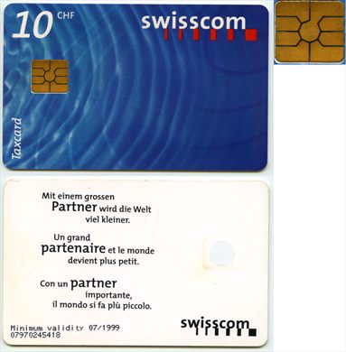 swisscom - Serie waves - 10 CHF