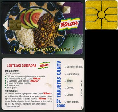 CANTV - Knorr - 1997-05 - 2000Bs Lentejas Guisadas