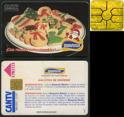 CANTV - Mavesa - 1997-12 - 2000Bs Galletas de Navidad