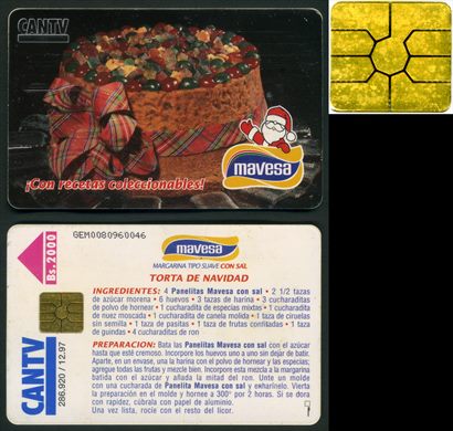 CANTV - Mavesa - 1997-12 - 2000Bs Torta de Navidad