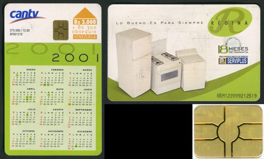 CANTV - Regina - 2000-12 - 3000BsPlus300Bs obsequio