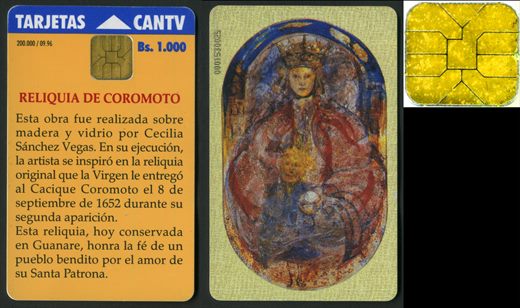 CANTV - Reliquia de Coromoto 1996-09 - 1000Bs