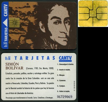 CANTV - Simon Bolivar - 1995-08 - 500Bs