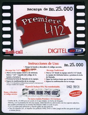 Digitel - Premiere 412 - 25000Bs