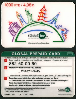 Global One - National Issues - Portugal - 1000pte - 4,98eur