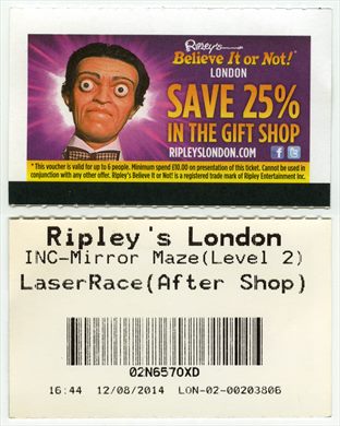 Ripley's Bilieve It or Not London