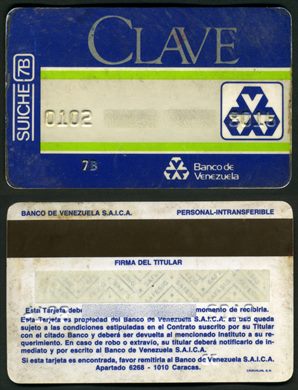 Banco de Venezuela Clave Suiche 7B