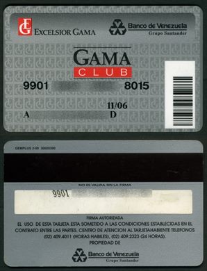 Banco de Venezuela Grupo Santander Excelsior Gama 2006-11