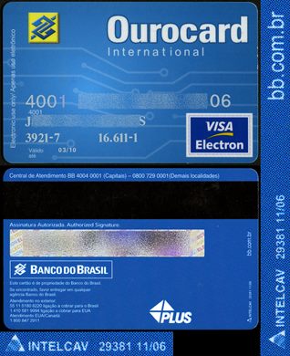 Banco do Brasil Ourocard Visa Electron 2010-03