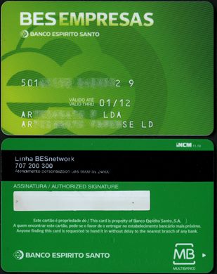 Banco Espirito Santo BES Empresas 2012-01