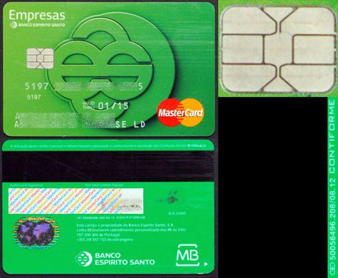 Banco Espirito Santo BES Empresas MasterCard 2008-12