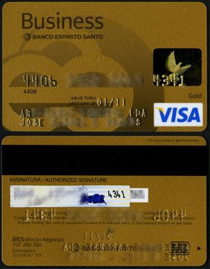 Banco Espirito Santo Business Gold Visa 2011-01