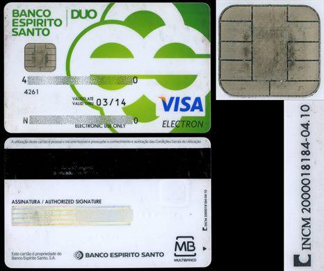 Banco Espirito Santo DUO Visa Electron 2010-04