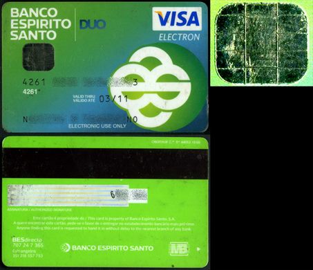 Banco Espirito Santo DUO Visa Electron 2011-03