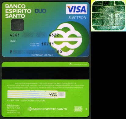 Banco Espirito Santo DUO Visa Electron 2011-10