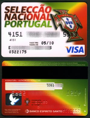 Banco Espirito Santo Seleccao Nacional Portugal Visa 2010-05