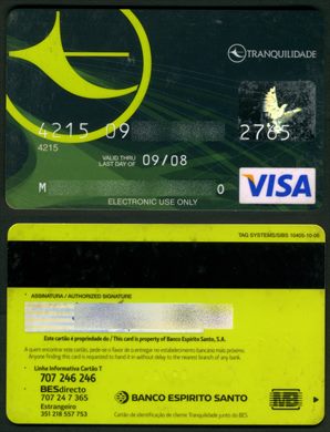 Banco Espirito Santo Tranquilidade Visa 2008-09