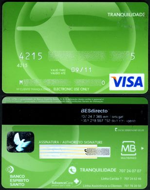Banco Espirito Santo Tranquilidade Visa 2011-09
