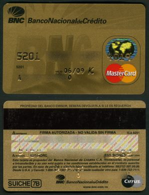Banco Nacional de Credito MasterCard 2009-06