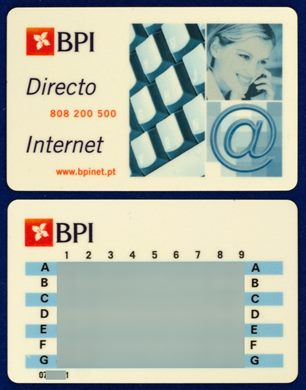 BPI cartao de codigos